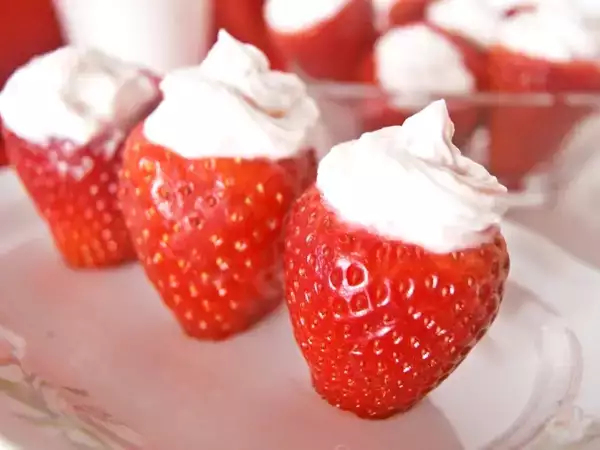 Receta Fresas rellenas