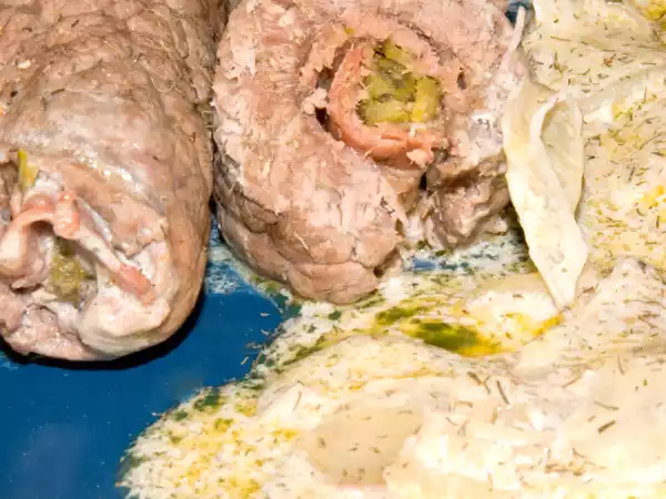 Receta Rollos de ternera a la alemana