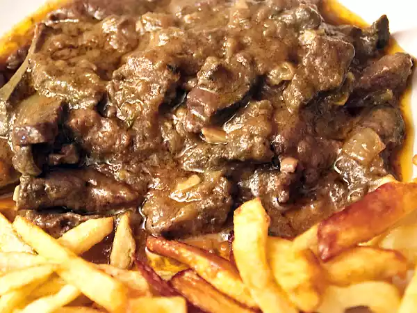 Receta Hígado encebollado