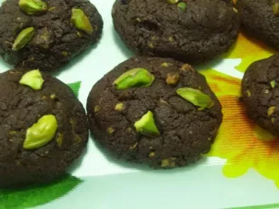 Receta Cookies de chocolate y pistachos