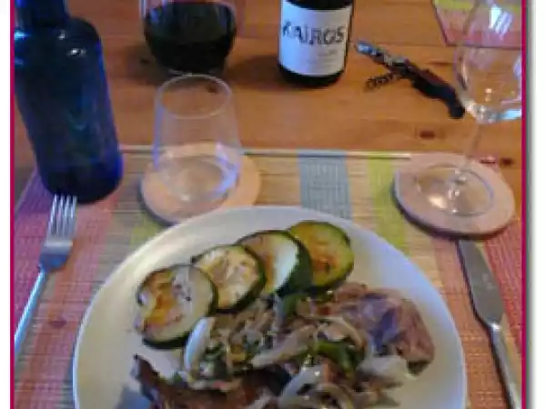 Receta Escalopín de añojo a la cerveza con kairos tinto 2011