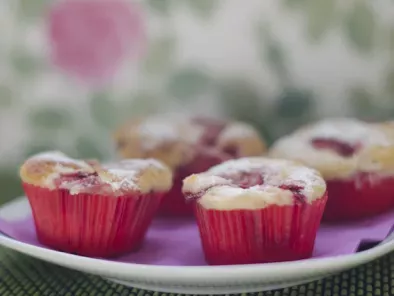 Receta Muffins de fresas y yogur