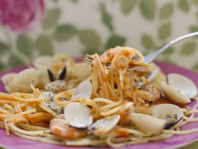 Receta Spaguetti frutti di mare