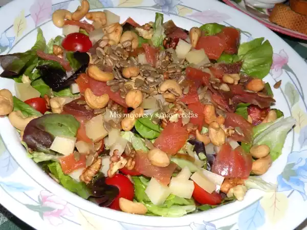 Receta Ensalada con frutos secos
