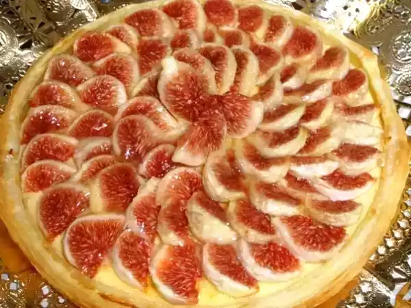 Receta Tarta de higos y requesón