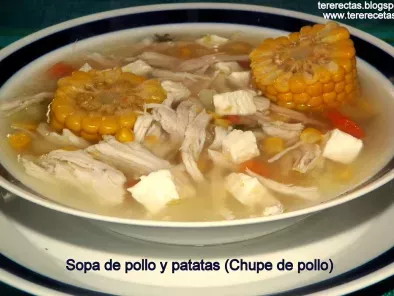 Receta Sopa de pollo y patatas (chupe de pollo)