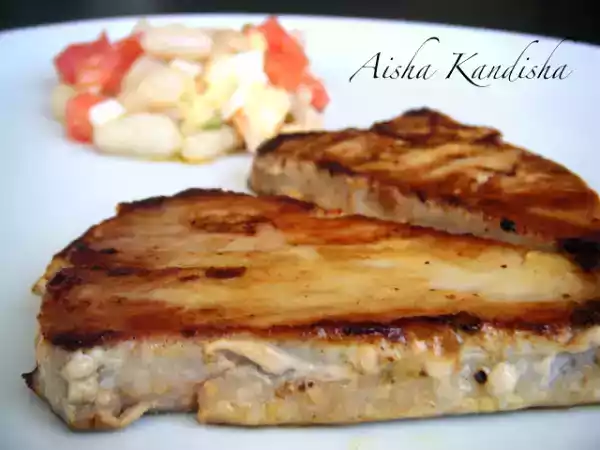 Receta Atún a la plancha al aroma de mostaza