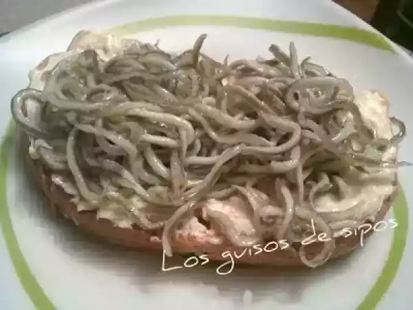 Receta Tosta de gulas