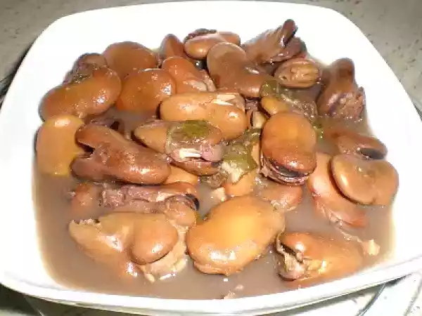 Receta Habas zapateras
