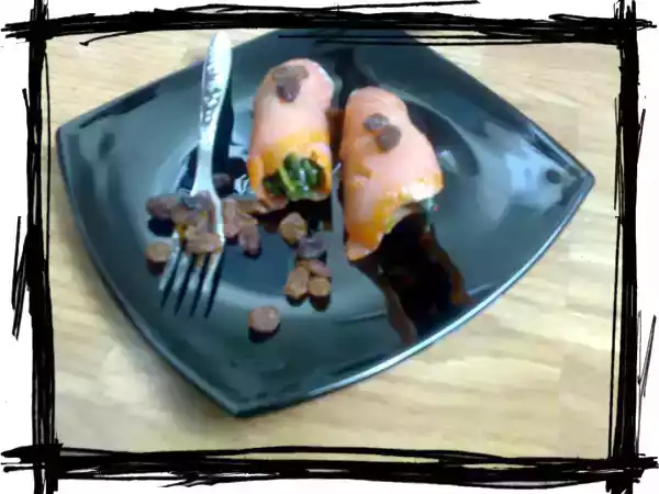 Receta Canelones de salmón y espinacas