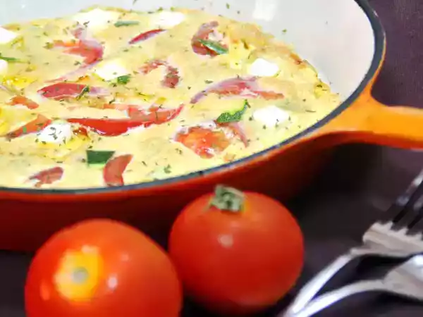 Receta Tortilla suflé mediterranea