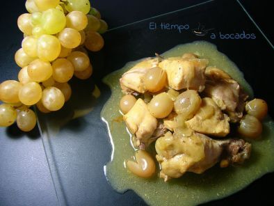 Receta Pollo con uvas