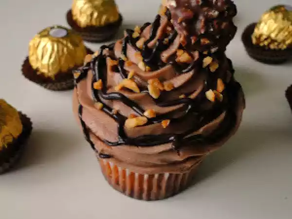 Receta Cupcakes ferrero rocher