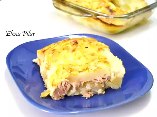 Receta Gratinado de patatas y bonito