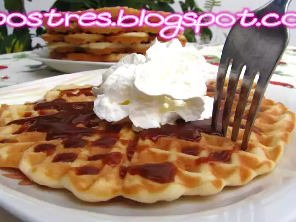 Receta Gofres ricos ricos