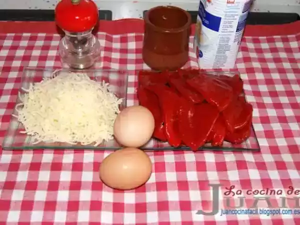 Receta Flan de pimientos del piquillo