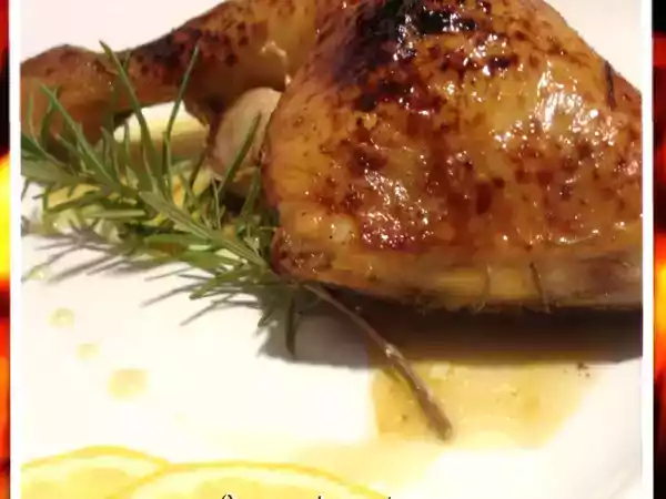 Receta Pollo asado con miel y limón