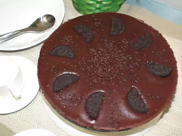 Receta Tarta de chocolate y galletas oreo