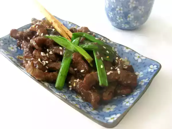Receta Mongolian beef o ternera a lo mongol