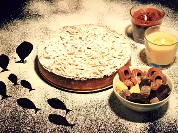 Receta Torta della nonna con almendras