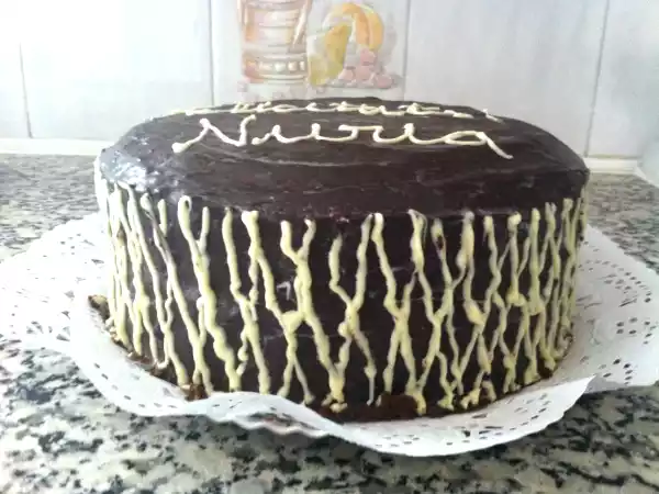 Receta Tarta de chocolate con mermelada de frambuesa