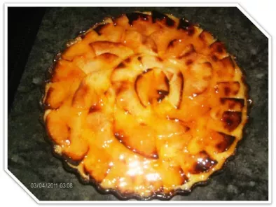 Receta Tarta de manzana con crema de almendras