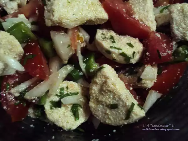 Receta Huevas de merluza aliñadas