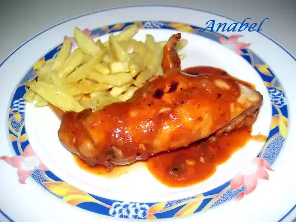 Receta Conejo en salsa con verduritas