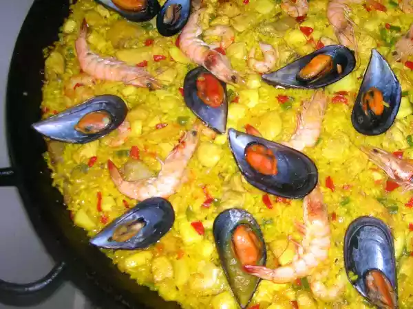 Receta Paella dominical