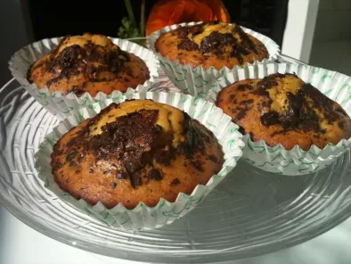 Receta Muffins de kiwi con trocitos de chocolate