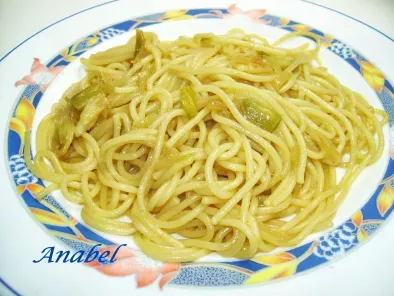 Receta Espaguetis a la mostaza