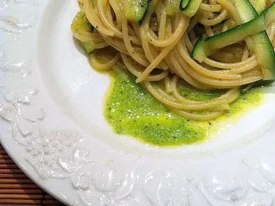 Receta Espaguetis a la carbonara de calabacin
