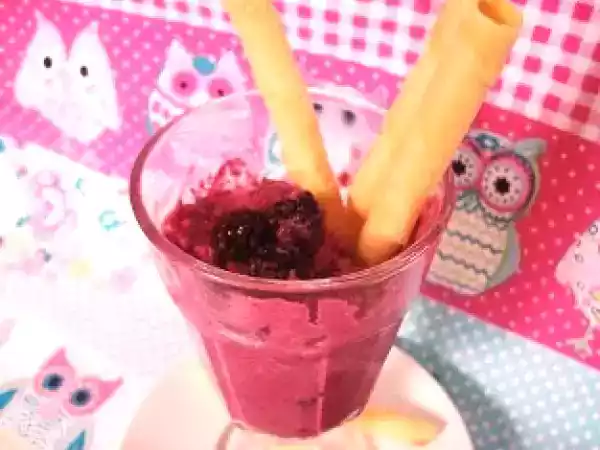 Receta Helado cremoso de mora