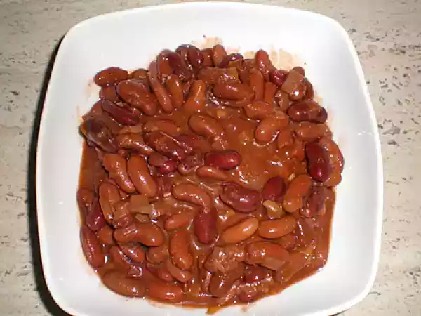 Receta Judias pintas ligeramente picantes