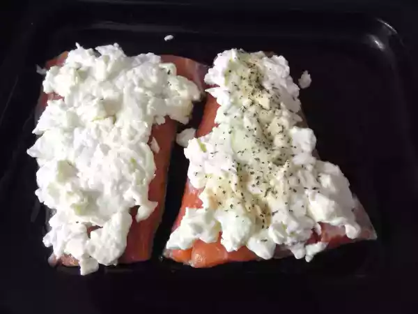 Receta Salmón al horno con mayonesa