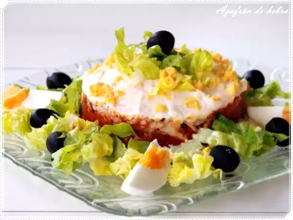 Receta Ensalada de arroz y tomate frito