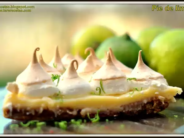 Receta El mejor pie de limón o lima.