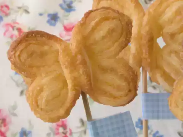 Receta Mariposas de hojaldre