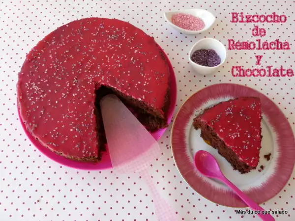 Receta Bizcocho de remolacha y chocolate