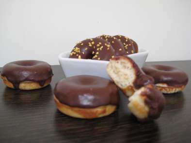 Receta Mini donuts con chocolate (panificadora)