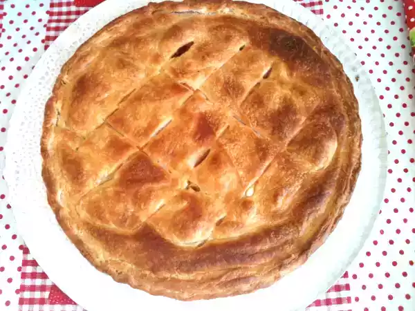 Receta Empanada exprés de hojaldre con calabacín y tomate