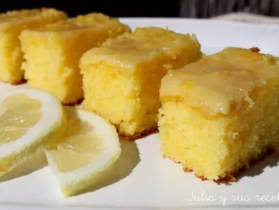 Receta Brownies de limon