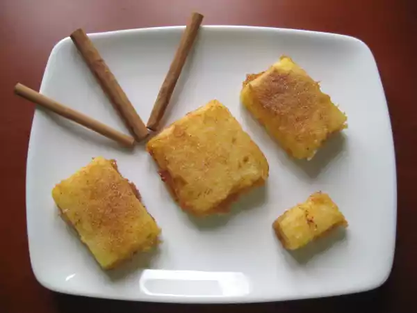 Receta Leche frita con naranja