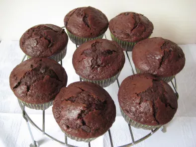 Receta Muffins de chocolate para chocolateros