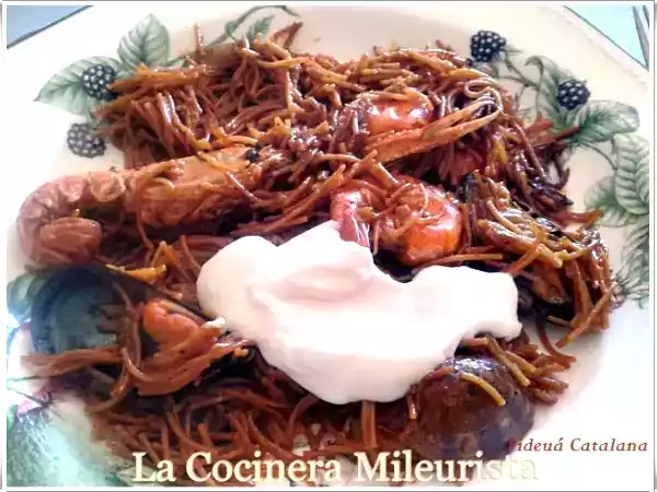 Receta Fideuá catalana