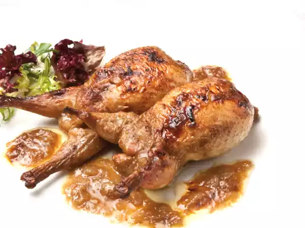 Receta Codornices Rellenas de foie al Oporto