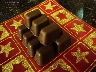 Receta Bombones de turron de chocolate crujiente