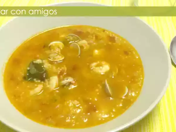 Receta Sopa de gambas y chirlas