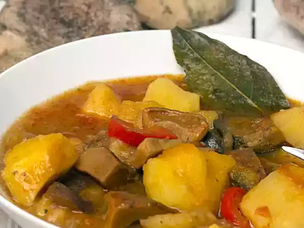 Receta Patatas con níscalos