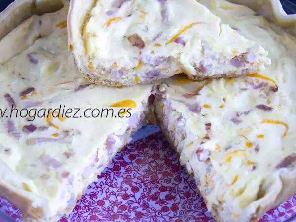 Receta Quiche de queso y bacon en chef o matic pro